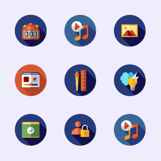 Web design icons pack