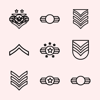 Military Ranks icons pack