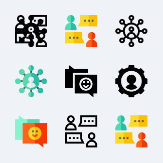 Discussion icons pack