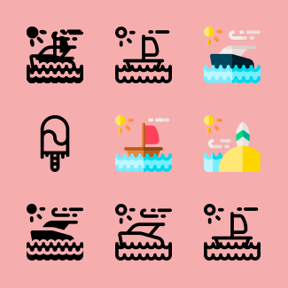 Summer icons pack