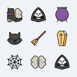 Halloween icons pack