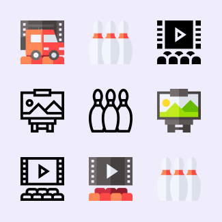 Hobbies And Freetime icons pack