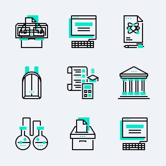 University icons pack
