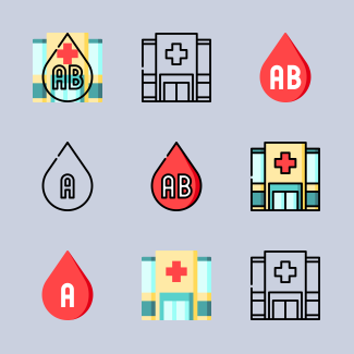 Blood Donation icons pack