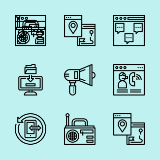 Support Contact icons pack