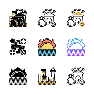 Climate Change icons pack