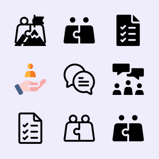 Teamwork icons pack