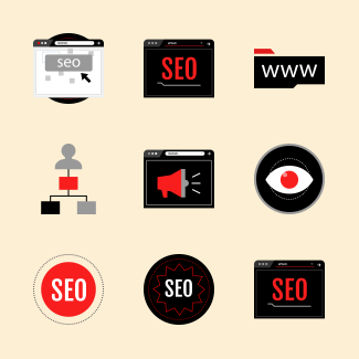 Internet SEO Marketing icons pack