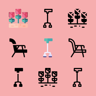 Retirement Home icons pack