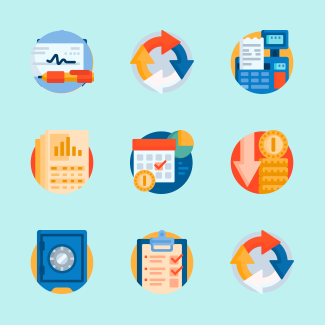 Economy icons pack