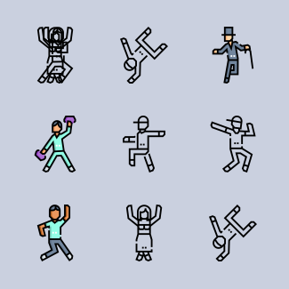 Dance Styles icons pack