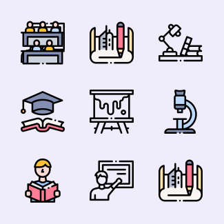 University icons pack