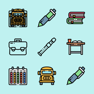 Back to School icons pack