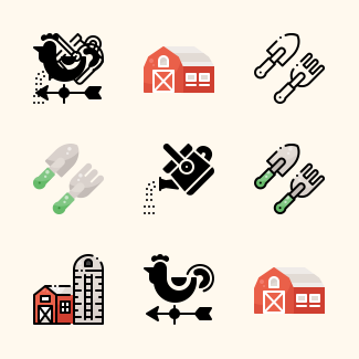 Farm Equipment icons pack