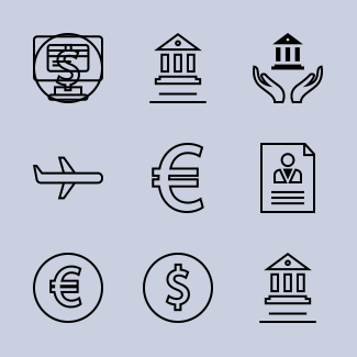 Business and Finance Icon Set icons pack