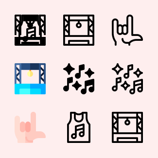 Music Festival icons pack