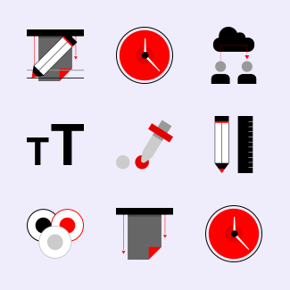 Design Thinking icons pack
