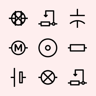 Linear Electronic Circuits icons pack