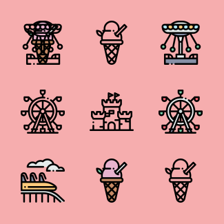 Amusement Park icons pack