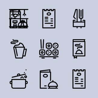 Restaurant Elements icons pack