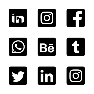 Social Media Rounded Corners icons pack