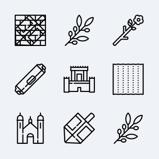 Judaism icons pack