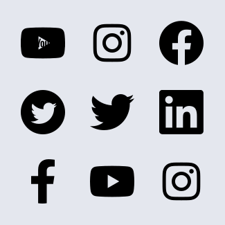 Social Media Solid icons pack