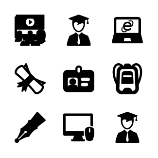 School set icons pack