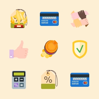 Colorful icons pack