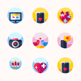 Valentines Day icons pack