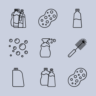 Cleaning icons pack
