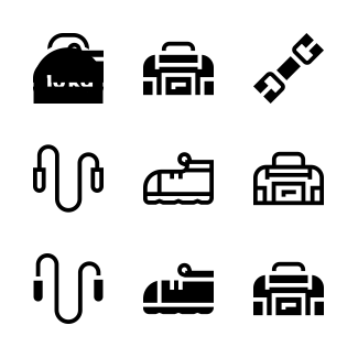 Gym icons pack