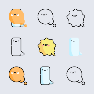Speech Bubbles icons pack