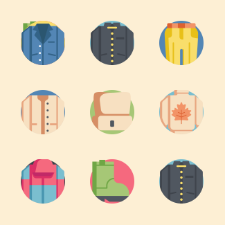 Autumn Clothes icons pack