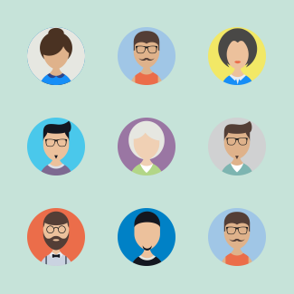 People Avatar Collection icons pack