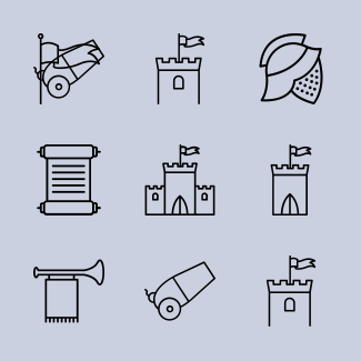 Medieval icons pack
