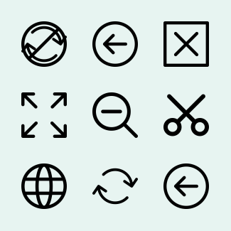 Lineal Interface icons pack