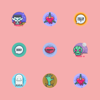 Halloween Freebie icons pack