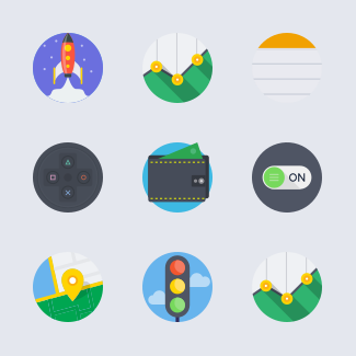 Round Varieties icons pack