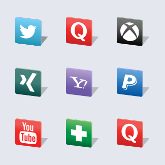 Free Social Media 3D Volume 1 icons pack