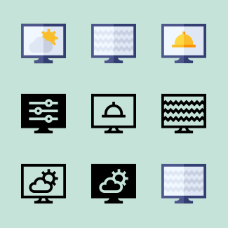 Television icons pack