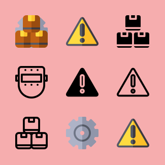 Manufacturing icons pack