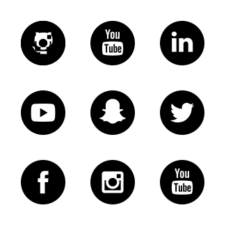 Free Round Social Media Icons icons pack