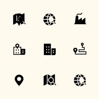 Map / Location - Solid Style icons pack