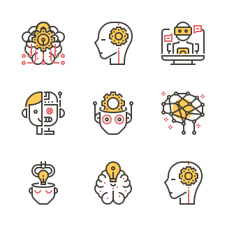 Artificial Intelligence icons pack