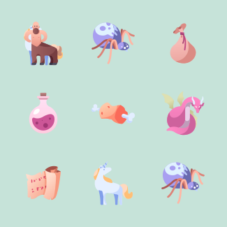 Fantasy and Role-Play Game - Adventure Quest icons pack