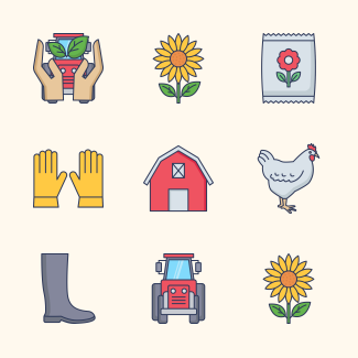 Farming icons pack