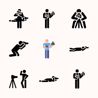 Photography icons pack