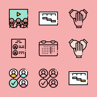 Teamwork icons pack