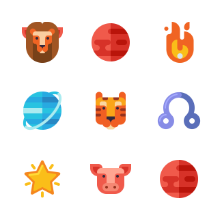 Astrology icons pack